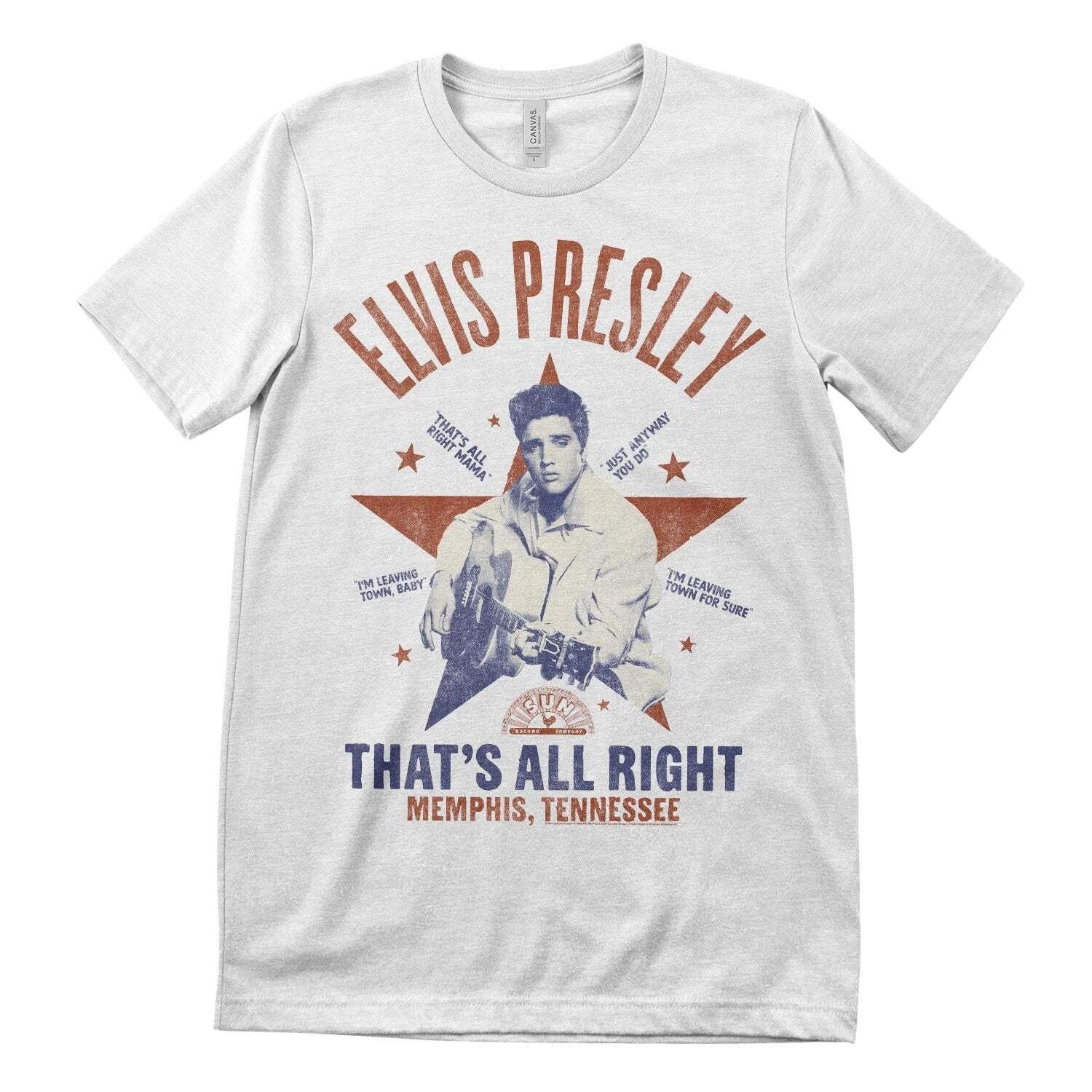 Officially Licensed Elvis Presley - Elvis Prsley - That s All Right Mens T-Shirt L