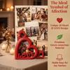 Plastic Heart Shaped Photo Stand LOVE Letter Design Mini Picture Frame  Desktop Decorations