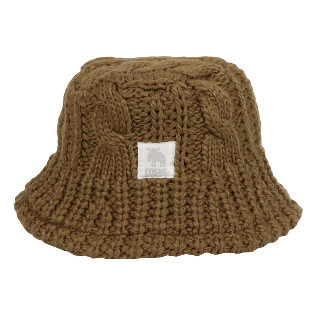 

Шапка-панама Mozu Knit Nordic Cable Boa для холодной погоды, корейская, с маленькой биркой лося, женская, бренд, вязаная, с подкладкой, защита, осень/зима, стиль, лицо, коричневая,