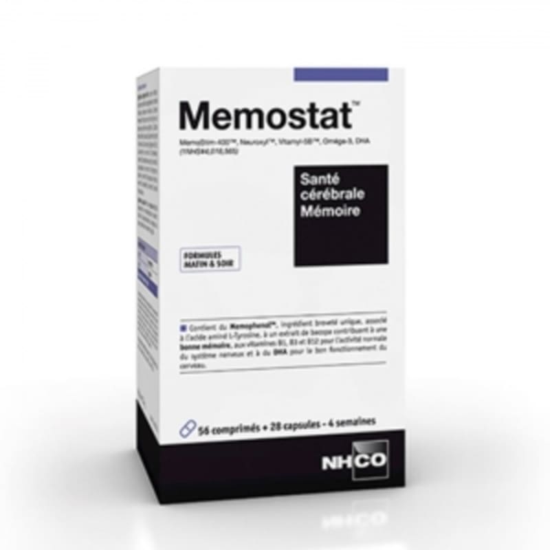 

NHCO MEMOSTAT 56 + 28 Capsules (Students, Exam Takers)