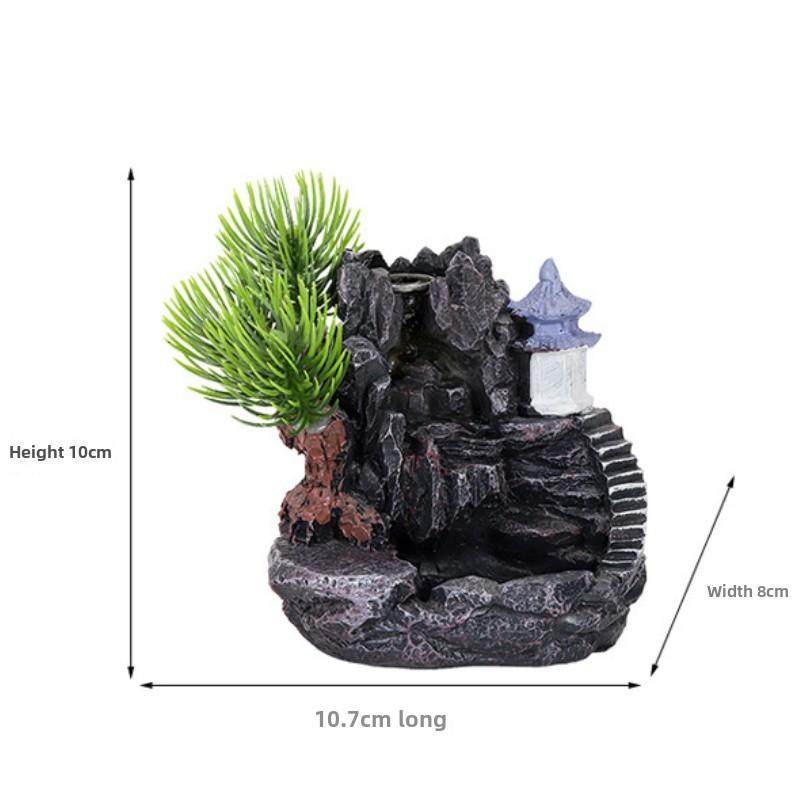 Kreativer kleiner Reflux-Räucherbrenner aus Harz für die Inneneinrichtung, keine separate Lieferung des Räucherwerks