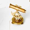 13.97 Cm Brass Alidade Telescope Compass Nautical Navigation Gift Maritime Surveyor Collectible Desk Decor