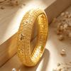 Bohemian Hollow Floral Design Bracelet Gold Zinc Alloy