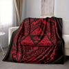 1Pc Triforce Symbol Flannel Blanket, Soft And Comfortable, Casual Warm, Camping Travel, Christmas, Halloween Xmas Gift L188