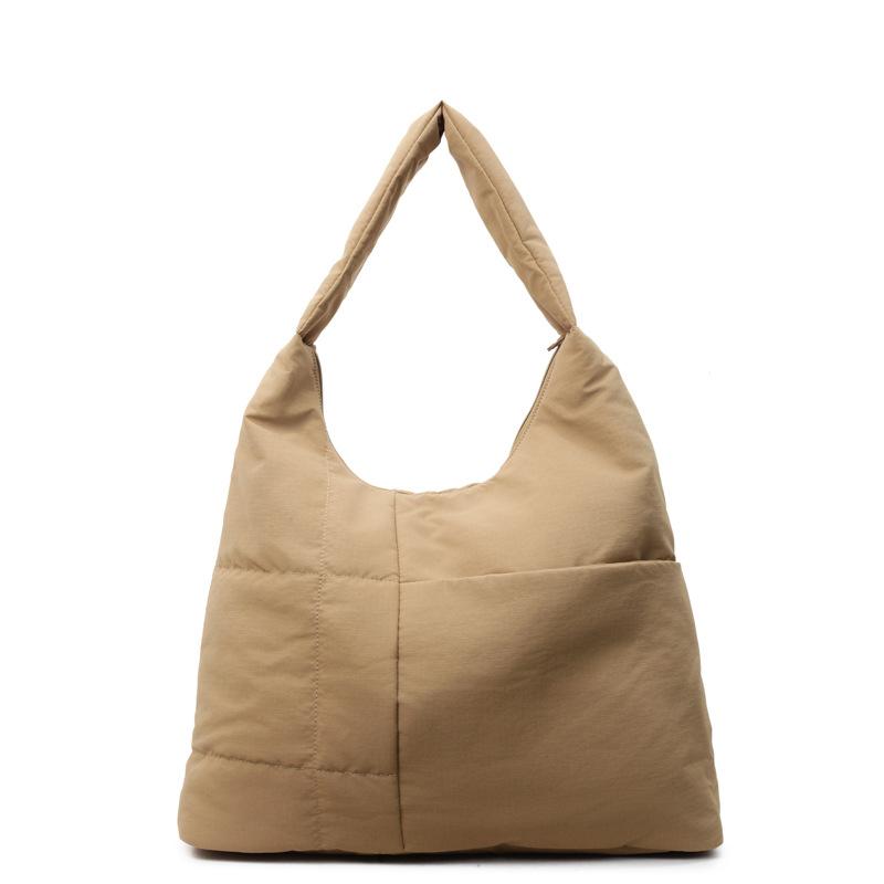 Large capacity lightweight underarm shoulder bag 2025 new cloth simple handbag literary and versatile student tote bag