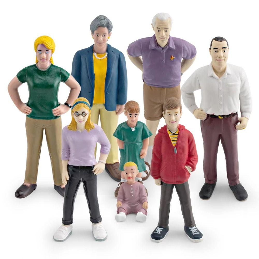 Hand Painted Miniature People Model Realistic Detailed People Action Figure Cake Toppers