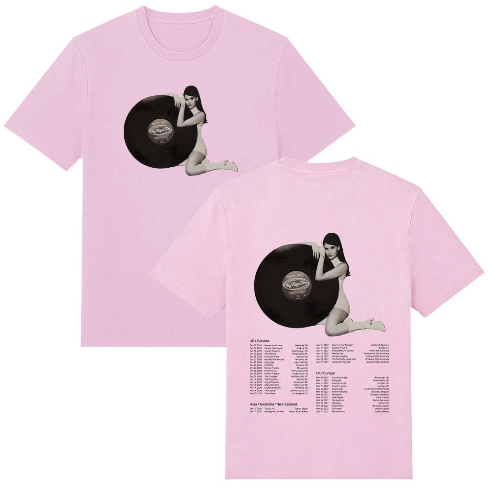 Sienna Spiro My House Tour T-shirt Vintage con Stampa Grafica T-shirt da Donna Estetica Street Style Cotone Manica Corta Unisex T-shirt Y2K