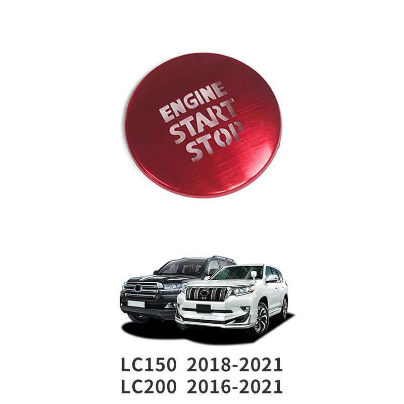 Stainless Steel Engine Start Stop Button Patch Fit For Toyota Land Cruiser 200 LC200 FJ200 2008-  Interior Accessories