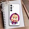 Cute Masha and the Bears Phone Case For Samsung Galaxy A73,A21s,A22,A31,A52,A53,A71,A41Soft Black Shell