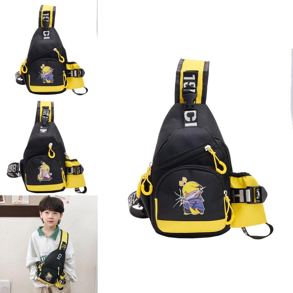 Pokemon Lightning Kids Chest Bag With Breathable Nylon For Daily Use