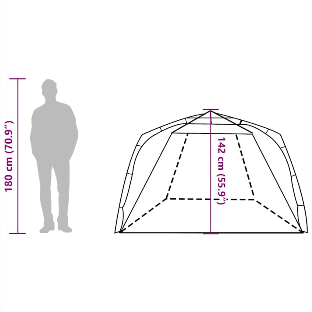 Beach Tent for 3 Persons Sea Green Quick Release Waterproof