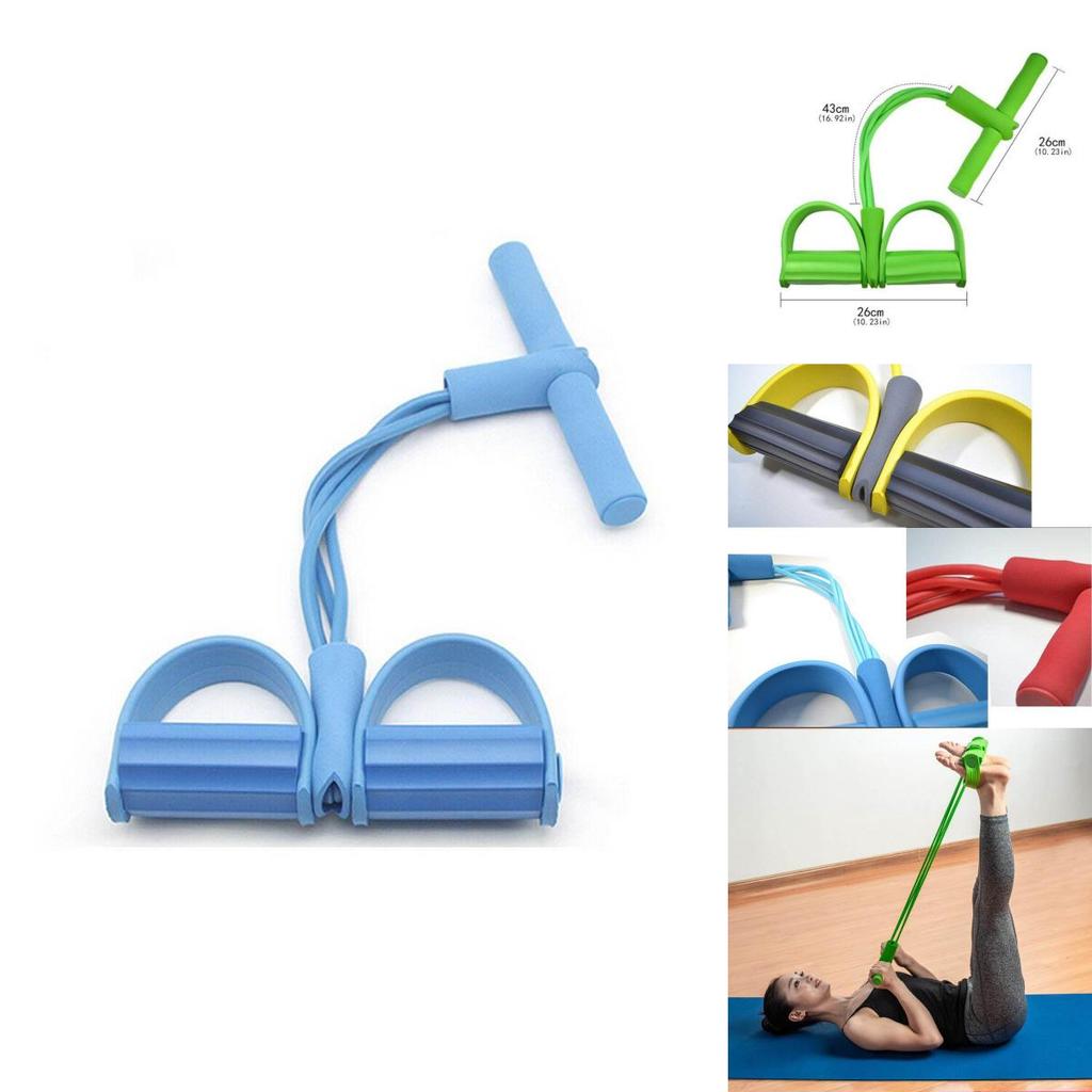 Durable Fitness Gum 4 Tube Resistance Bands For Effective Sit-up Pull Rope Exercises