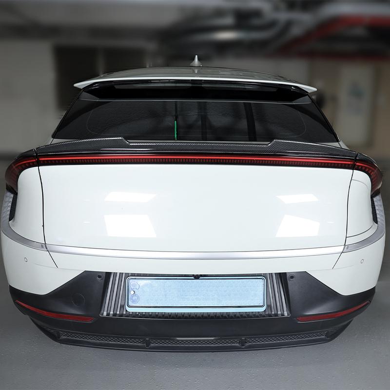 For Kia EV6 -2024 Auto Black Spoilers Rear Roof Trim Strip Trunk Top Wings Cover Trim Exterior Accessories