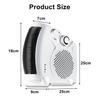 Portable Electric Fan Heater Personal Space Electric Air Heater Fan Warmer Winter Office Home Desktop 2000W