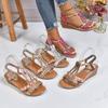 Summer new Simia rhinestone sandals fashion fish mouth cover foot slope heel fashion casual large size wave