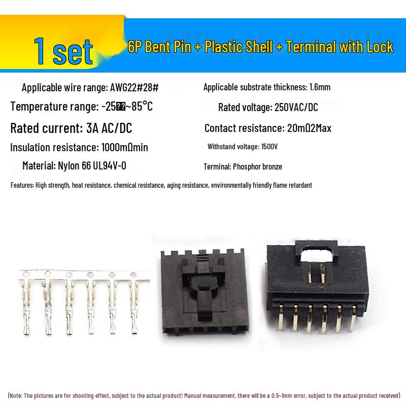 2.54 Lockable DuPont Connector: 2P & 3/4/10P Straight/Bent Pin Header MX2.54 Socket