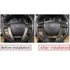 Black Wood Grain Steering Wheel Strip Trim For Honda Accord Crosstour 2008-2012