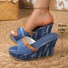 Women Sandals 2024  Summer Platform Women Sandals Luxury Designers Women Sandals Outdoor Walking Ladies High Heels Shoes