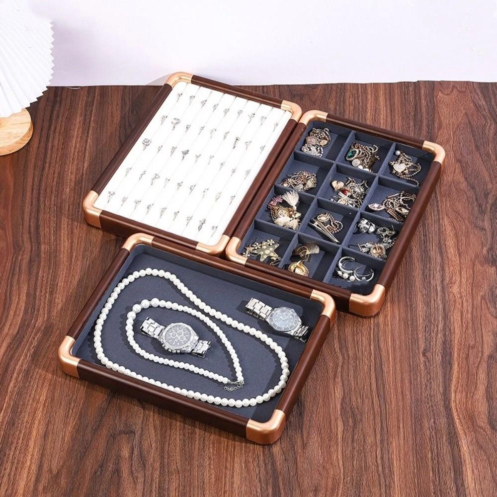 Velvet Wooden Jewelry Tray Necklaces Bracelets Jewelry Display Tray  Jewelry Storage