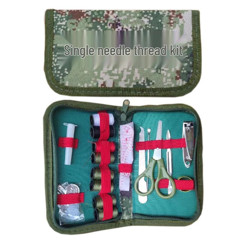 Portable Camouflage Sewing Kit One Size