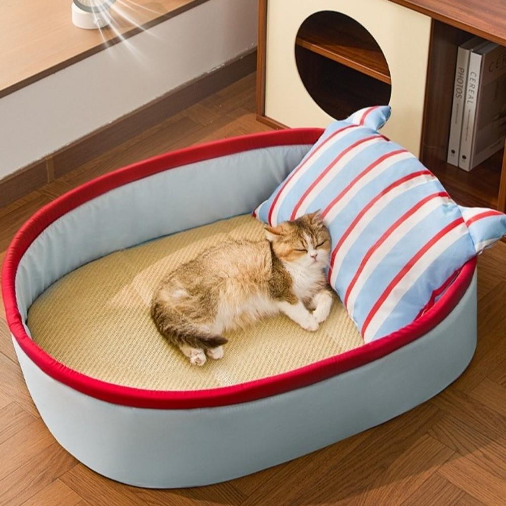 Universal Small Dog Sofa with Cooling Mat and Pillow Sleeping Mat New Summer Pet Bed