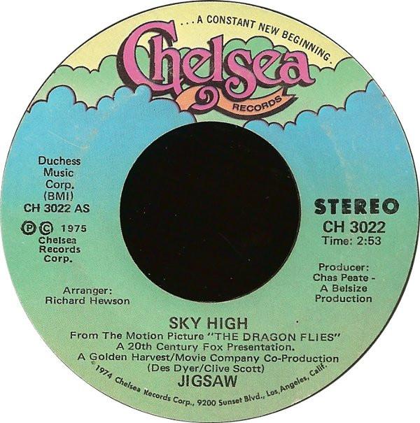

7-дюймовая пластинка ПАЗЛ - Sky High CH3022 Chelsea Records 1975 США Рок Б/У