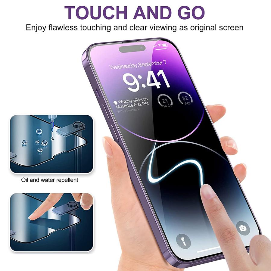 Protezione Privacy IPhone 16 Pro: 3 Vetri Temperati + 3 Pellicole Fotocamera – Antigraffio 9H