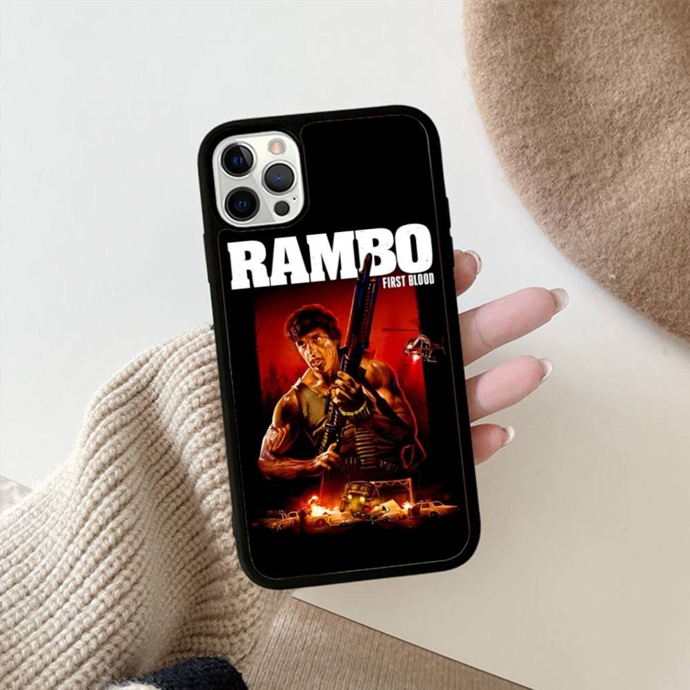 1pc Movie Rambo First Blood Phone Case For IPhone 17 16 15 14 13 Plus 12 11 Pro Max PC+TPU Cases Back Cover