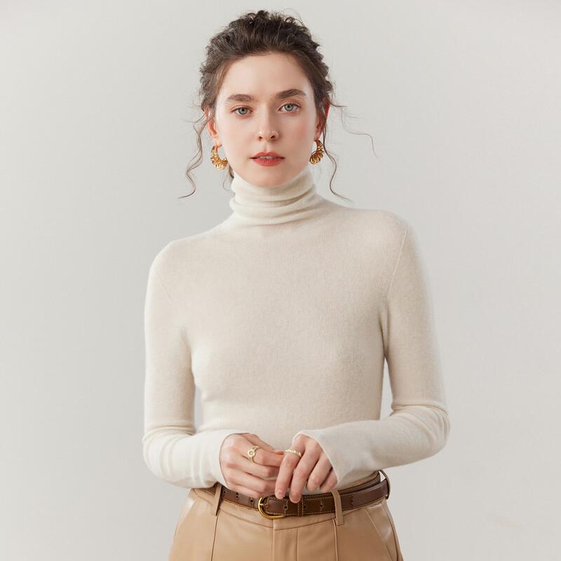 Women's Cashmere Blend Turtleneck Sweater
