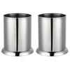 Pack of 2 Stainless Steel Kitchen Utensil Holders for Straws Chopsticks Stirrers with Drainage Holes and Nonslip Base