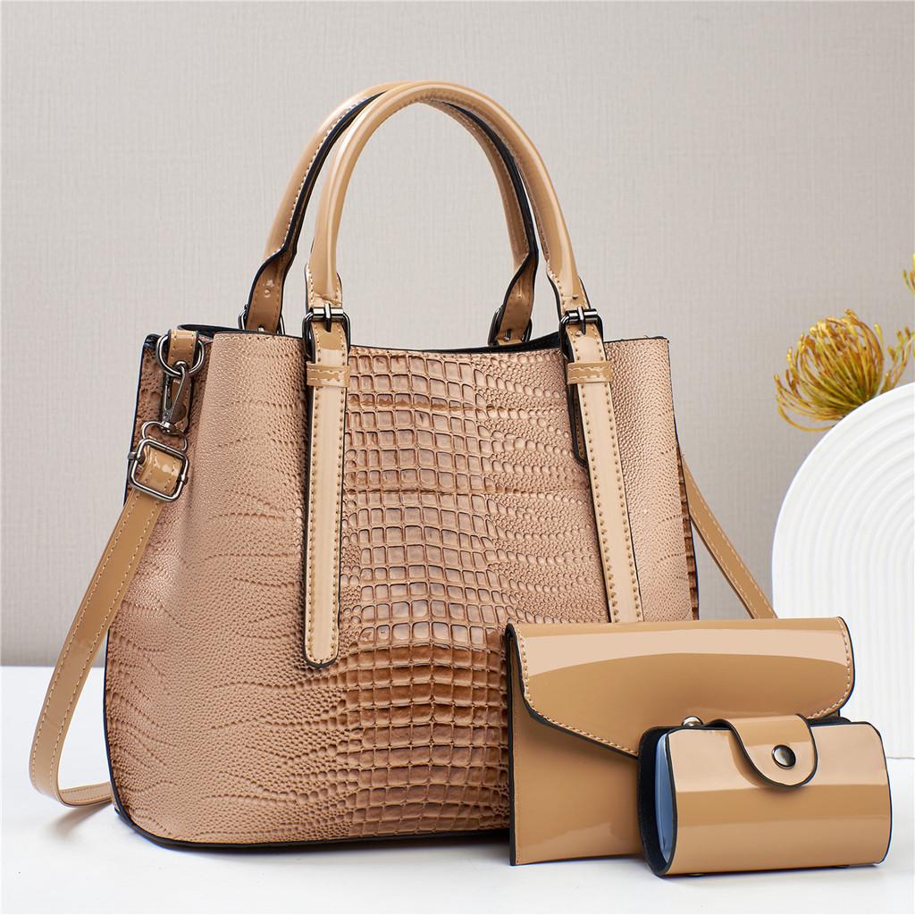Elegant Fashion Crocodile Pattern Shoulder Crossbody Bag For Women In Stylish Colors