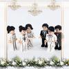 Hochzeit Heiraten 4,5 cm MOC Stadt Modell Zubehör Bausteine ​​Figuren Mini Modell Gebäude Kits Kinder Bildung Spielzeug