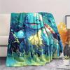 Squirtle  Print Flannel Blanket, High quality Comfortable for All Seasons, Home Decor, Warmth and Comfort