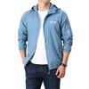 Men Sun Protection Clothing Summer Outdoor Windbreaker Jacket Solid Zipper Breathable UV Resistant Quick Dry Skin Coats
