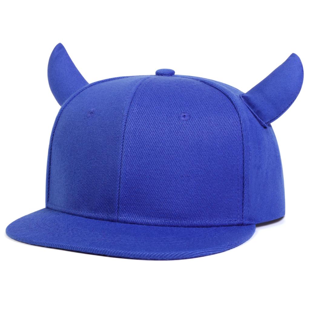 Unisex Cute Cow Horn Hip-hop Hats Fashion Spring Autumn Outdoor Adjustable Casual Baseball Caps Sunscreen Hat