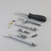 Socket Wrench Auto Repair Tool 1/4 Shank CR V Rotary Bits Wrench Socket Connector Set for Household Automobile 46 Pcs Set