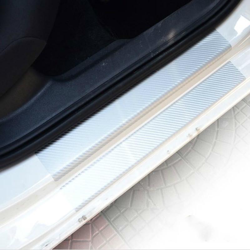 4 ks 60 x 6,8 cm Samolepky na auto Univerzální prahové lišty proti poškrábání Samolepka z uhlíkových vláken Autopříslušenství