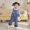 Kids Casual Long-Sleeve Set, Comfortable Daily Wear Outfits