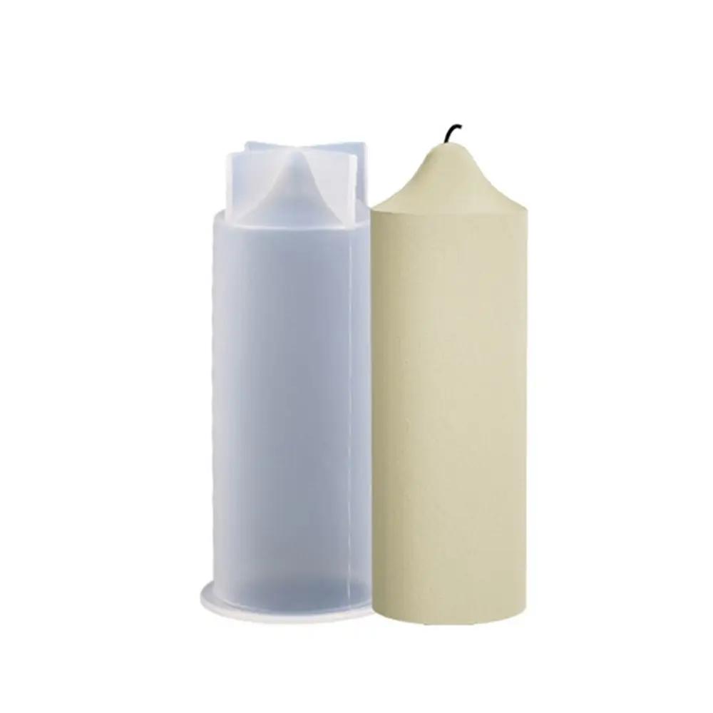 3D Cylinder Candle Mold DIY Silicone Candle Mold Cake Resin Molds 3D Art Wax Candle Making Mould Silicone Handmade Soap Molds
