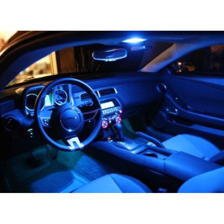 (4) Ultra Blue 9-SMD 1.72" 42mm 578 211-2 LED Bulbs For Interior Map Dome Lights