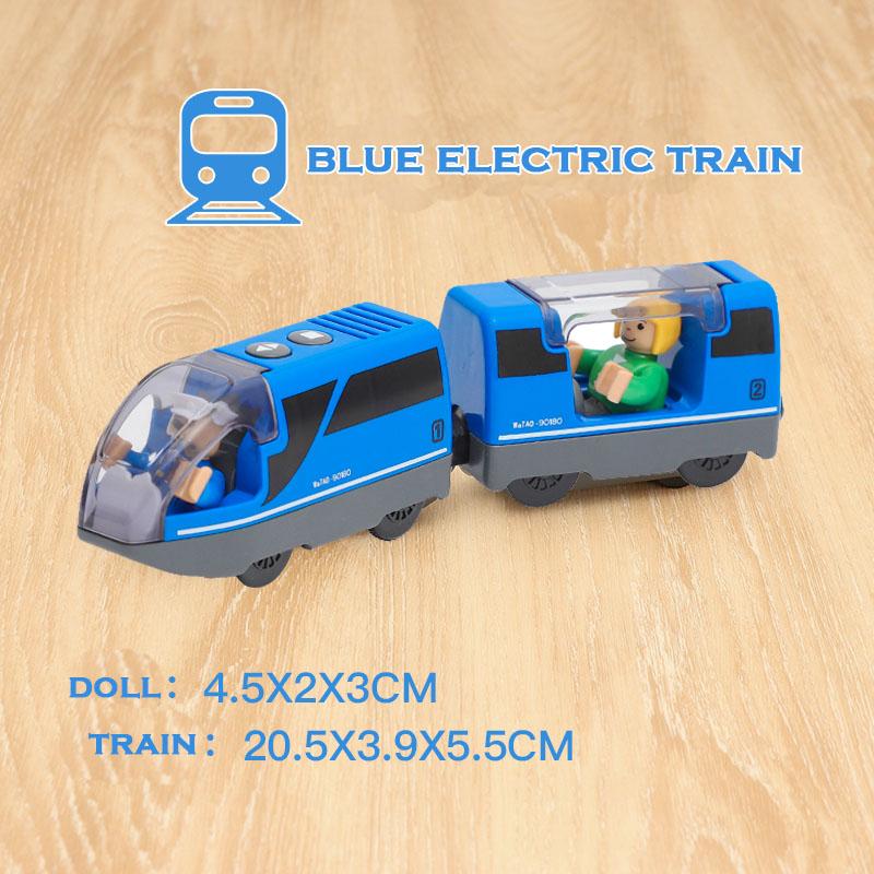 RC Electric Train Set Locomotive Magnetic Train Diecast Slot Toy Fit for Brand Wooden Train Railway Track Toys for Kids Gifts