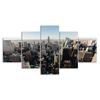 New York Skyline Empire State Building Skyline 5 Piece Five Panel Wall Canvas Print Modern Art Poster Picture Home Decor Gift For Him Her
