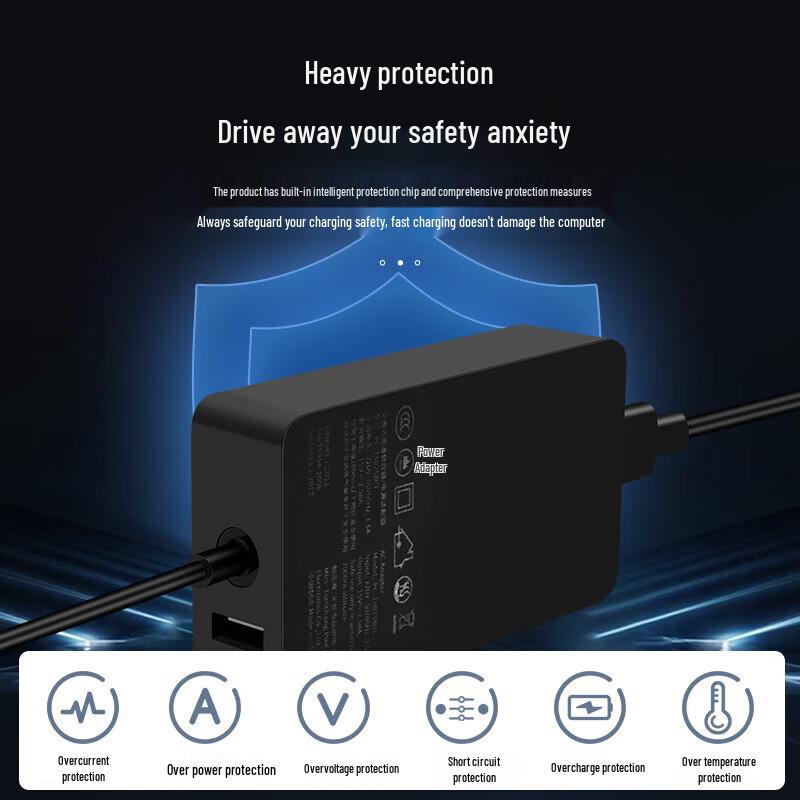 MRYC 36W Microsoft Surface Charger with USB Port