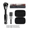 Ratchet Wrench Set with Bits FastRelease Bit Holder Reversible Interchangeable
