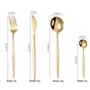 Abay Gold Portugal Style 304L Stainless Steel 8-Piece Cutlery Set