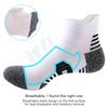 Men's Breathable Sweat-Absorbent Short Socks - Towel Bottom, Thickened for Running, Hiking, and Outdoor Sports
