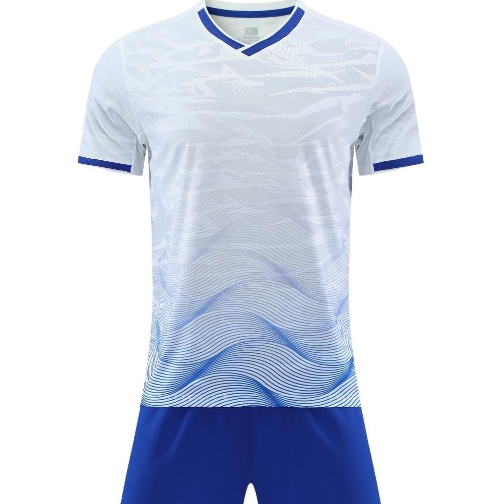 Hochwertiges Jacquard-Fußballtrikot: Schnelltrocknendes Kurzarmtrikot für Jugendliche & Erwachsene