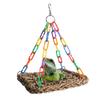 Reptile and Birdcage Woven Hammock: Water Hyacinth & Grass Lizard Basking Platform