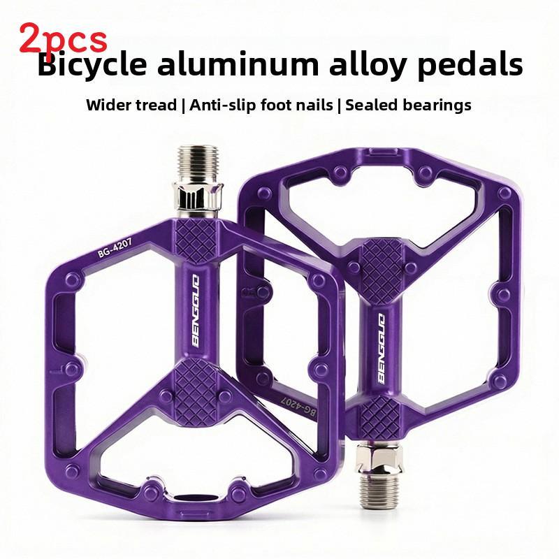 Fahrradpedale Aluminiumlegierung Mountainbike Rennrad Antirutsch Schnellspanner Doppellager