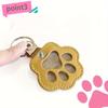Pet Hair Clipper Storage, Dog Paw Keychain, Memorial Box, with Funeral Hair Storage for Pets, Leather, Pawprint Design Storage